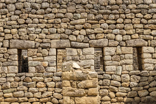 Machu Picchu taş duvar, Cusco, Peru, Güney Amerika.
