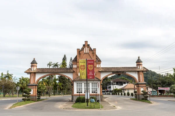 Pomerode, portal de entrada da cidade. Santa Catarina — Fotografia de Stock