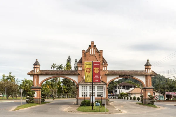 Pomerode, portal de entrada da cidade. Santa Catarina — Fotografia de Stock