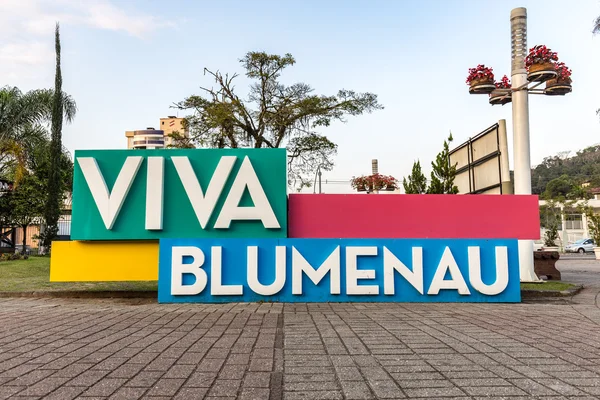 Firma de Blumenau en German Village Park. Santa Catarina —  Fotos de Stock