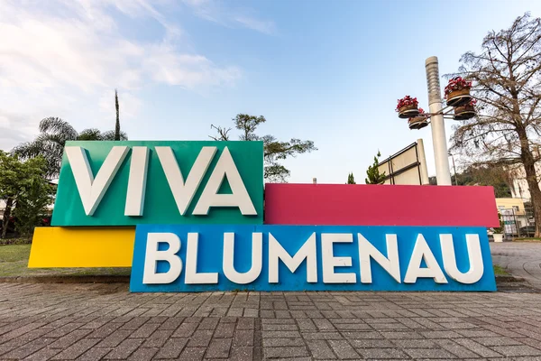 Firma de Blumenau en German Village Park. Santa Catarina —  Fotos de Stock