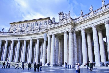 Vatikan, San Pietro Bazilikası'na. İtalya. Ocak 2012.
