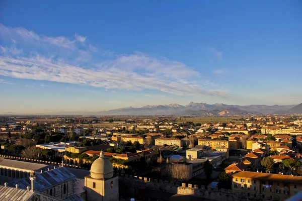 Θέα από τον πύργο της Πίζα, Piza - Ιταλία — Φωτογραφία Αρχείου