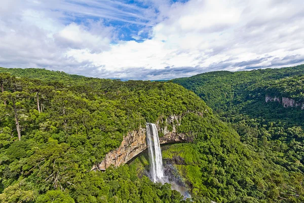 Caracol waterval - Canela stad, Brazilië — Stockfoto