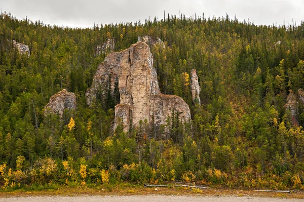 La Russie. Yakutia. Piliers Lena . — Photo