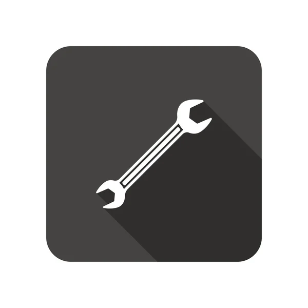 Wrench key icon. Repair fix tool symbol. — Stock Vector