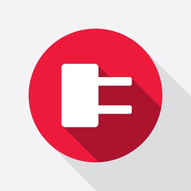 Elektrik fişi işareti. Güç enerji sembolü.