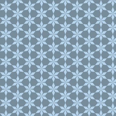 Christmas pattern. Winter theme texture. Crystal snowflake silhouettes on grey background. Vector illustration.