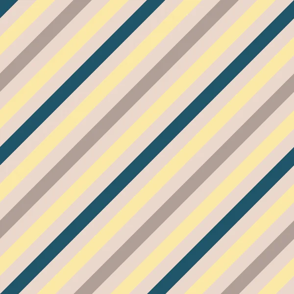 Seamless geometric pattern. Stripy texture for neck tie. Background of diagonal strips. Contrast and soft cold gray, blue, yellow colors. Vector — Stockový vektor