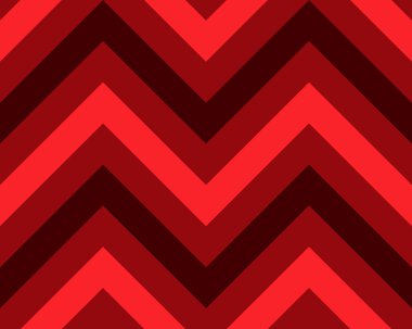 Kesintisiz geometrik şerit deseni. Çizgili doku. Zikzak çizgi arka plan. Çapraz Şeritler. Kırmızı, siyah, karanlık ve aydınlık, kontrast renkler. Kış Tema. Vektör