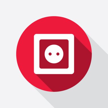 Elektrik fişi işareti. Güç enerji sembolü.