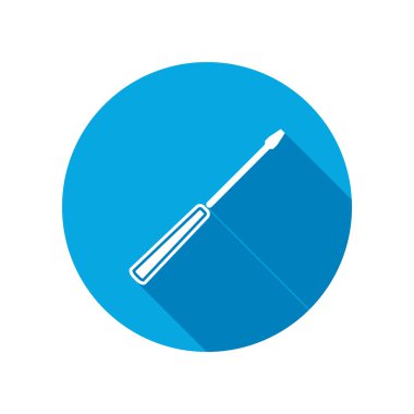 Screwdriver icon. Repair fix tool symbol.