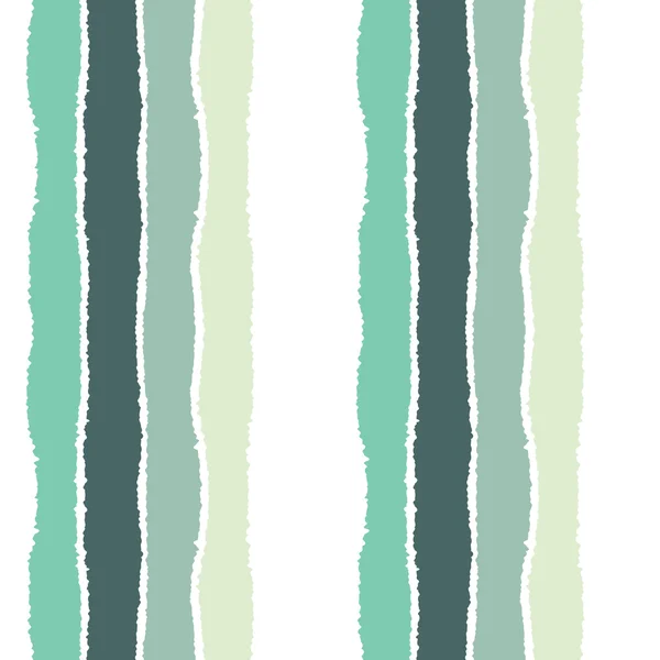 Бесшовный рисунок полосы. Вертикальные линии с порванным бумажным эффектом. Противоположный зеленому цвету фон. Зимняя тема. Вектор — стоковый вектор