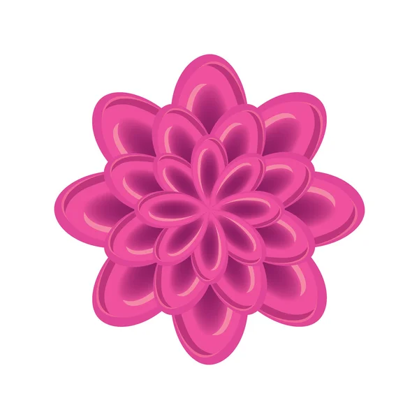 Flower icon. Abstract floral design. Rose silhouette on white background. Vector illustration isolated — 图库矢量图片