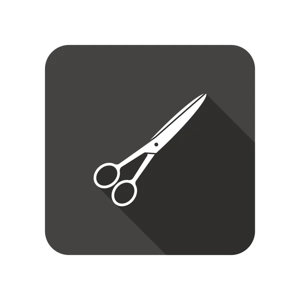 Cabeleireiro tesoura ferramenta ícone. Símbolo de corte . — Vetor de Stock