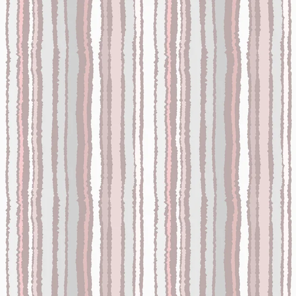 Seamless strip pattern. Vertical lines with torn paper effect. Shred edge background. Summer, light, gray, beige, brown white colors. Vector illustration — 图库矢量图片