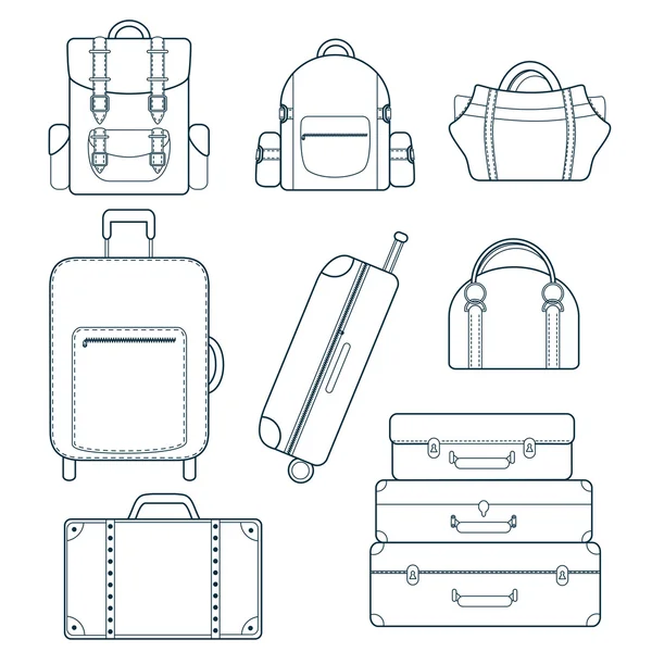 Set de iconos de bolsa — Archivo Imágenes Vectoriales