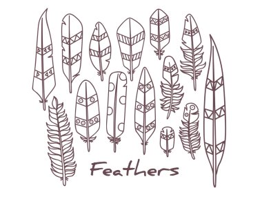 Tüyler vektör el çekilmiş