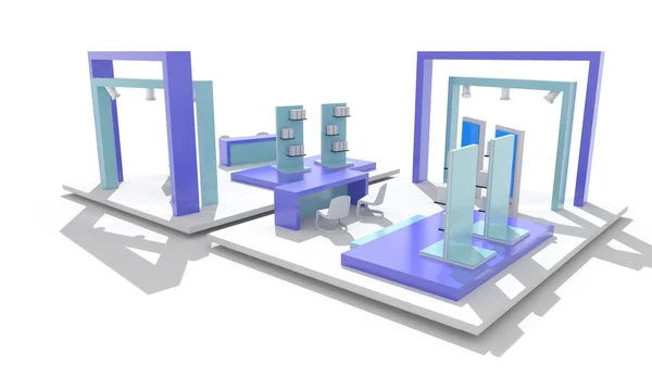 빈 전시 부스 — 스톡 사진