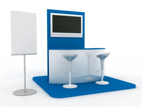 Empty exhibition booth — Stock Photo, Image