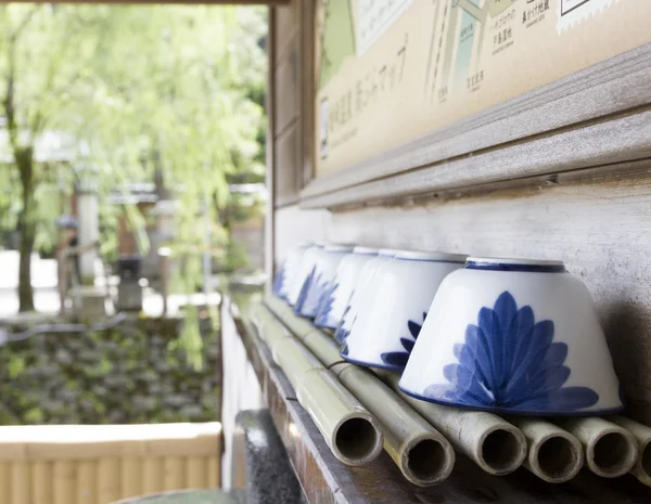 Japonské čajové šálky — Stock fotografie