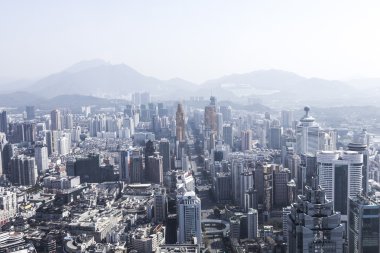 Shenzhen, Çin'in hava fotoğraf