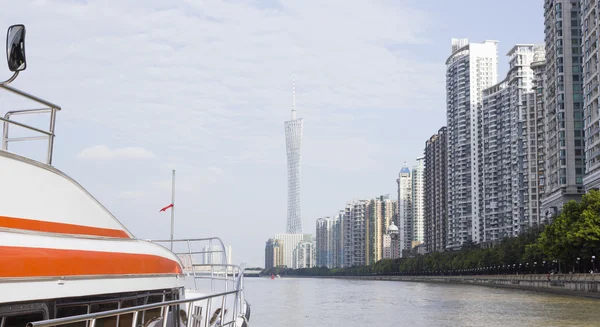 Skyline moderno de Guangzhou, China — Foto de Stock