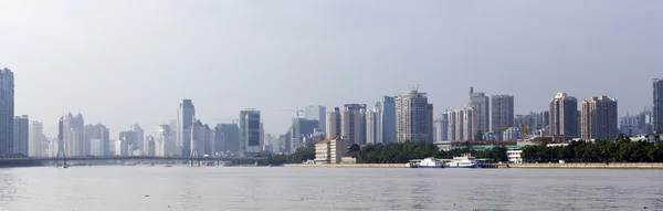 Modern skyline-Guangzhou, Kína — Stock Fotó