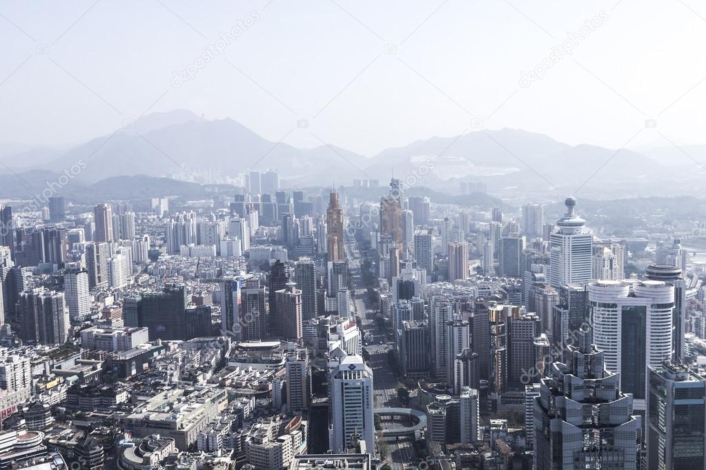 Aerial photo of Shenzhen, China