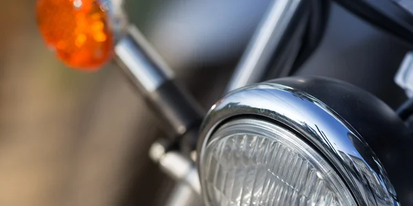 Винтажные мотоциклетные фары — стоковое фото