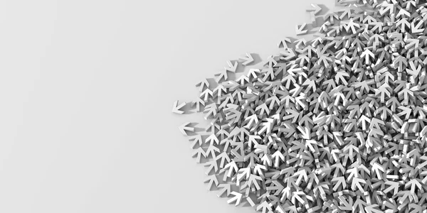 Infiniti segni di freccia, rendering 3d — Foto Stock