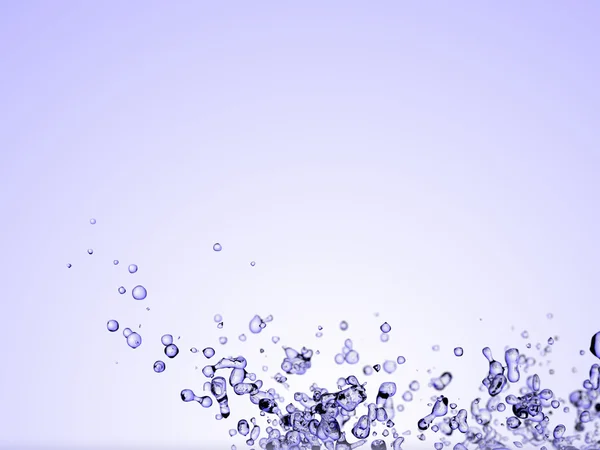 Vatten stänk digital återgivning — Stockfoto