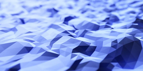다각형 블루 추상적인 배경 — 스톡 사진