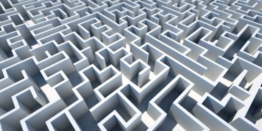 Maze background, risk and solution illustration concepts clipart
