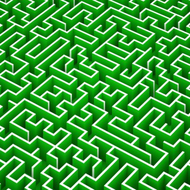 Arka plan, risk ve çözüm illüstrasyon kavramlar labirent