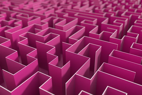 Labyrint bakgrund, risk och lösning illustration begrepp — Stockfoto