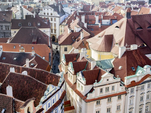 Praga ciudad vieja vista aérea —  Fotos de Stock