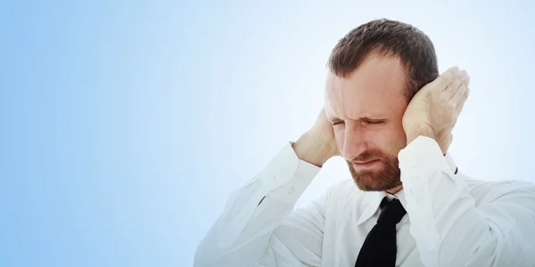 Empresário irritado e deprimido — Fotografia de Stock