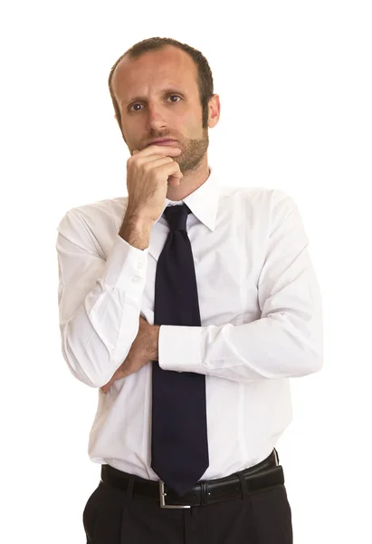 Businessman making a gesture — Stock Photo, Image