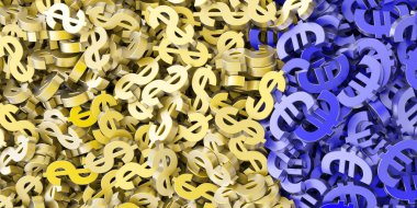 Euro ve dolar sembolleri arka plan