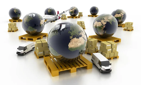 Koncepcje logistyczne przemysłu — Zdjęcie stockowe