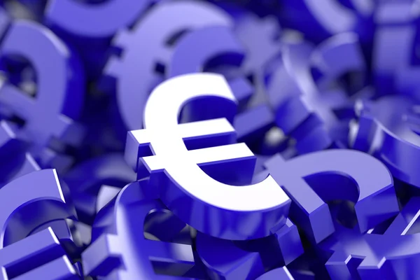 Pozadí symboly měny euro — Stock fotografie