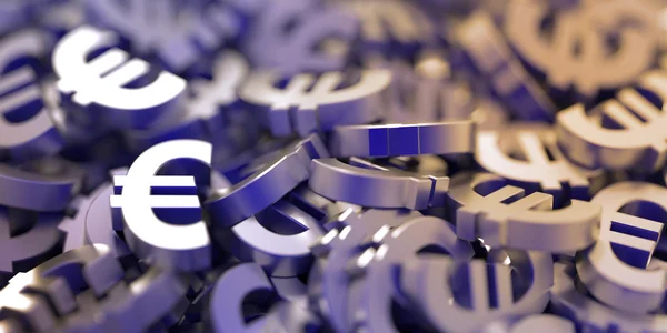 Euro symboles monétaires fond — Photo