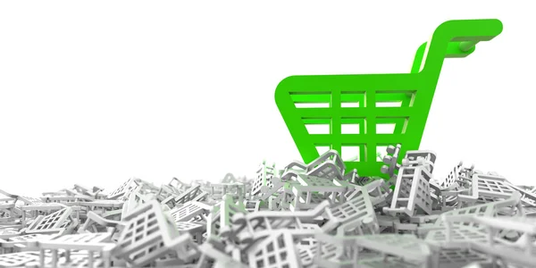 Infinite shopping carts — Stock Photo, Image