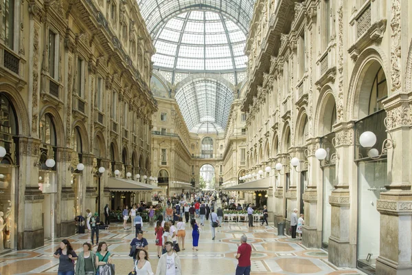 De winkelgalerij Vittorio Emanuele, Milaan — Stockfoto