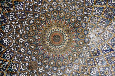 Orijinal İran mozaik fayans dekorasyon