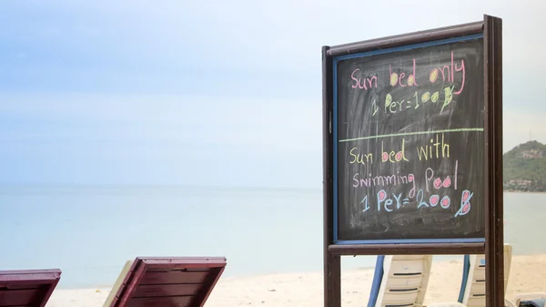 Restaurante playa en Tailandia — Foto de Stock