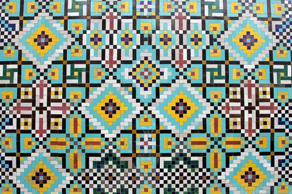 Ursprungliga iranska mosaik plattor dekoration — Stockfoto