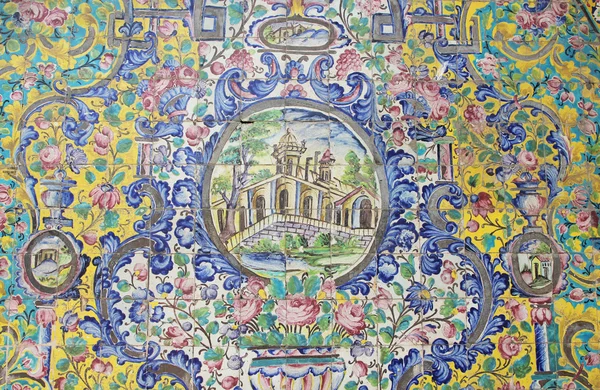 Original Iraniano mosaico azulejos decoração — Fotografia de Stock