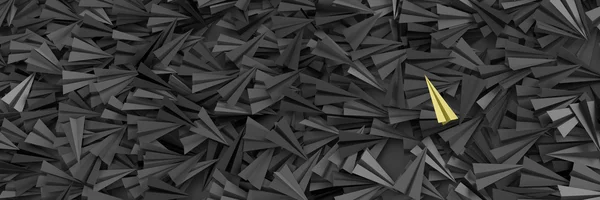 Infinite paper planes three dimensional rendering — Stock Photo, Image